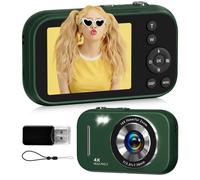 Digital Camera, 48MP FHD 4K Point and Shoot Kids Camera with Anti Shake,16X Zoom, Digital Camera for Teens with Beauty, 32GB Card, 21 Filters, Best for Kid Children Teen Student Girl Boy