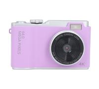 Digital Camera, 48MP Portable Camera with 16x Zoom, 2.4 Inch Screen, Anti Shaking 1080P Selfie Autofocus Camera for Travel, 800mAh Battery (Purple)