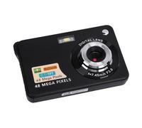 Digital Camera, 48MP Vlogging Camera, 8X Digital Zoom, Built in Flash and Microphone, 550mAh Rechargeable Battery, for Boys Girls Kid Student Teen (Black)