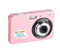 Digital Camera, 4K 48MP 2.7in LCD Display Vlog Camera with 8x Zoom, Anti Shake, Fill Light, Easy to Use, Point and Shoot Digital Cameras, for Photography (Rose)