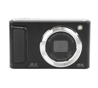 Digital Camera, 4K 48MP Autofocus HD Compact Camera with Dual Cameras, 16X Zoom Travel Portable Compact Camera for Teens Students Beginner (Black)