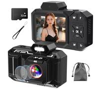 Digital Camera, 4K 48MP HD AutoFocus Camera with 32G SD Card Digital Cameras Compact Camera for Children Teenagers Beginners