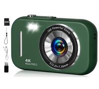 Digital Camera,4K 48MP Portable Camera with Anti Shake, 16X Zoom, Digital Camera for Teens with Beauty, 32GB Card, 21 Filters, Best for Kid Children Teen Student Girl Boy