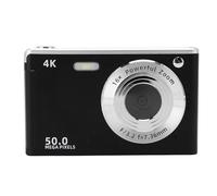 Digital Camera 4K 50MP 16x Zoom Autofocus Camera for Portrait Landscape Photography (Black)