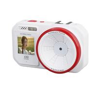 Digital Camera, 4K 64MP Dual Screens Camera,18x Digital Zoom Autofocus Selfie with 2.8 Inch and 1.54 Inch Screen, 1000mAh Battery, Portable Compact for School Travel (White)
