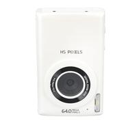 Digital Camera, 4K 64MP MP3 Player 16X Zoom Auto Focus 2.8inch Screen Digital Point and Shoot Camera, Compact Small Travel Camera for Boys Girls Kids Teens Beginner Gift (White)