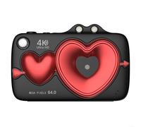 Digital Camera, 4K 64MP WIFI Camera Dual Front Rear Cameras, 2.8 Inch Flip Screen Wide Angle Lens Vlog Recorder For Photography(Black)