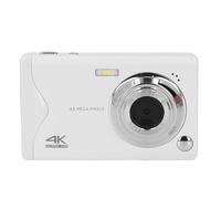 Digital Camera 4K Autofocus Video Camera 48MP 16X Zoom AF Auto Focus Portable Compact Camera for Photography Travel (White)