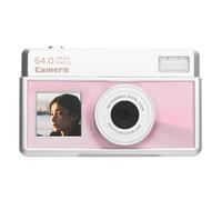 Digital Camera, 4K Autofocus Vlogging Camera for Photography, 68MP Rechargeable Portable Compact Point and Shoot Camera for Teens Adult Beginner with 18X Zoom (Roseate and White)