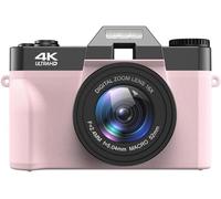 Digital Camera, 4K Camera, 18x Digital Zoom, Macro Function, Built-in Flash, Compact Design, Photography & Daily Use Enthusiasts