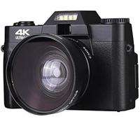 Digital Camera, 4K Camera, 18x Digital Zoom, Macro Function, Built-in Flash, Compact Design, Photography & Daily Use Enthusiasts