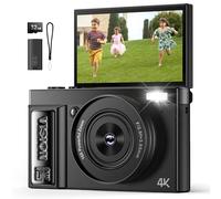 Digital Camera 4K for Photography Vlogging - Point and Shoot Digital Cameras for YouTube - 64MP Cameras for Video - 16X Zoom Photo Camera Gifts for Teens Ages 8-18 - ZAZYZIA