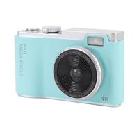 Digital Camera, 4K HD Camera, 64MP Digital Video Recording Camera, 16x Digital Zoom, 2.4 Inch IPS Screen Selfie Camera for Students Teens Beginner Travel (64GB)
