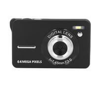 Digital Camera, 4K HD Camera, 64MP Point Shoot Digital Camera with 18X Zoom Anti Shake, 2 Batteries, Lanyard, Compact Small Camera for Boys Girls Student Teen