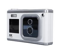 Digital Camera 4K HD Dual IPS Sc 50MP 30MP Dual Lens 16X Digital Zoom AF Built in Fl Sm Camera for Students White a Look Dist Scenery to Incredible Digital Combined Digital (White)