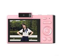 Digital Camera 4K Video 48MP Photography, 2.8 Inch HD Screen Student Camera For Beginners With Autofocus, 16X Zoom Compact Retro Camera For Kids Teens(Pink)