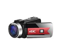 Digital Camera 4K Vlog Camcorder, 56MP Video Camera for Live Streaming, Night Vision, 16X Zoom, Includes 64G SD Card and Microphone