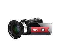 Digital Camera 4K Vlog Camcorder, 56MP Video Camera for Live Streaming, Night Vision, 16X Zoom, Includes 64G SD Card and Microphone