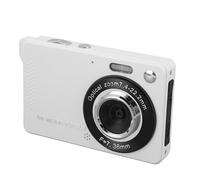 Digital Camera, 50MP 1080P HD, 16X Digital Zoom, Autofocus Compact Camera with LED Flash & 2.8 Inch TFT Screen for Travel Photography (White)