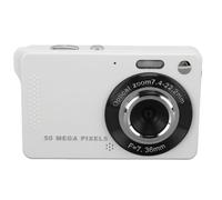 Digital Camera, 50MP 1080P HD Autofocus Vlogging Camera with 2.8 in Screen, 16X Digital Zoom, LED Flashlight, Compact Vedio Camera for Travel for Kids Teens Beginners (White)