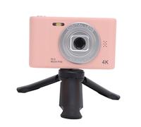Digital Camera, 50MP HD Vlogging Camera CCD Digital Camera with Dual Lens, 2.4 TFT Screen, Anti Shaking Point and Shoot Camera Video Camera for Teens Students (Pink)