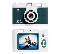 Digital Camera 50MP With 16X Zoom, 180 Degree Rotating, LCD Screen Vision Vlogging Camera For Photography And Video Recording(Green)