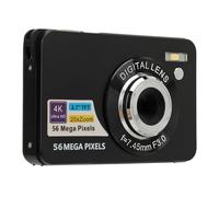 Digital Camera, 56MP 4K Video 20x Zoom, 2.7 inch LCD Screen, USB Cable, Compact, 128GB Storage, Black with for Travelling and Photography Enthusiasts (black)