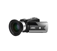 Digital Camera, 56MP Video Camera 4K Vlog Camcorder For Live Stream Webcam Night Vision 16X Zoom Photography Digital Recorder(64G SD Card,With Lens-01)