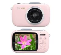 Digital Camera, 5K 1080P 80MP Digital Camera for Kids with 2.8 Inch IPS Screen, 18X Zoom Time Stamp Anti Shake, Compact Small Camera for Boys Girls Kids (Pink)