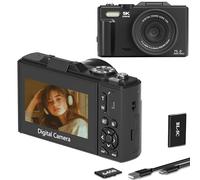 Digital Camera, 5K 64MP Cameras for Photography with WiFi, Selfie LCD Screen Compact Vlogging Camera for Youtube, Wide & Macro Lens