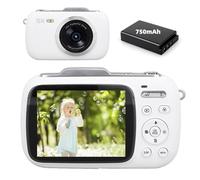 Digital Camera, 5K 80MP UHD 2.8 Inch IPS Display Vlog Camera, Compact Video Camera with 18X Digital Zoom, Portable YouTube Point Shoot Camera for Photography Recording (White)