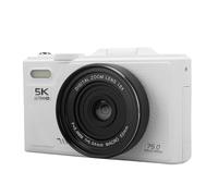 Digital Camera 5K UHD 75MP, Autofocus Travel Camera 18X Digital Zoom with WIFI, 3 Inches Filp Screen, 1150mAh Rechargeable for Travel, Camping, Hiking, Sport (64G)