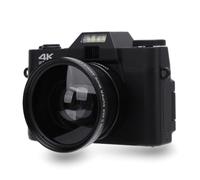 Digital Camera, 60FPS 56MP 4K Video Camera with 270° Rotation 3 Inch IPS Touchscreen, 16X Digital Zoom, Built in 32G Memory Card, Webcam Vlogging Camera for Travel Camping
