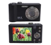 Digital Camera, 64MP 4K 2.8 Inch Screen Video Recording CCD Vlogging Camera for School Travel Webcam Photography, 16x Zoom, for Teens Beginner (Black)