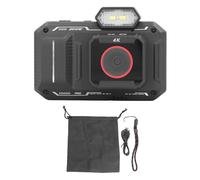 Digital Camera 65MP HD 18X Digital Zoom White, 2.88 Inch LCD Screen - 4K Video Recording, Anti Shake, Ideal for Vlogging and Beginners (Black)