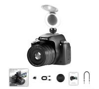 Digital Camera 68MP with 28X Zoom, 4K 60FPS Video Recording, 2.8 Inch Flip Screen Vlogging Camera for, Supports 128GB Card (Black)(Camera color light)