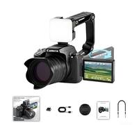 Digital Camera, 68MP with Flip Screen 28X Zoom 4K Video Viewfinder High-Definition DSLR Camera Photography Accessories for Vlogging (Camera set)