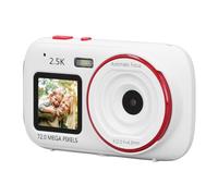 Digital Camera, 72M 2.5K Ultra HD Dual Screen Smart Digital Camera, 16x Zoom Anti Shake Auto Focus Automatic Light Sensitive Selfie Camera for Travel. 750mAh (White)