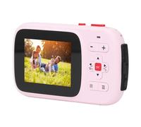 Digital Camera, 72MP 2.5K Dual Screen Autofocus Anti Shake, 16X Zoom, Light Sensitive, 750mAh Selfie Camera for Travel, Includes Automatic Beauty Face and Colorful Filters (Pink)