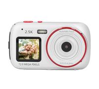 Digital Camera, 72MP 2.5K Dual Screen Camera, Digital Point and Shoot Camera with 16X Zoom Anti Shake, Automatic Light, Compact Small Camera for Boys Girls Kids (Silver)