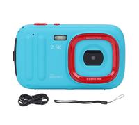 Digital Camera 72MP 2.5K Video 16x Zoom Anti Shake Auto Focus Compact Travel Vlog Camera with 2.4 Inch IPS Display Lithium Battery ABS Material (Blue)
