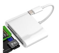 Digital Camera Adapter for Iphone 17 16 15 Pro Max(3in1)USB C to Micro SD TF CF Card Reader Female Memory Stick Android Compact Data Transfer for Apple for Ipad Compatible with Samsung Galaxy Computer