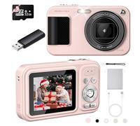 Digital Camera, Autofocus 48MP FHD 1080P Kids Camera, Point and Shoot Digital Cameras with 32GB, 16X Zoom Anti-Shake, Compact Portable Mini Camera for Boys Girls Kid Student Teen
