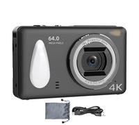 Digital Camera, Autofocus Camera, 4K HD Camera with 18x Zoom, Compact Photo Camera with 18x Zoom, Image Stabilization, Autofocus, 6.1 cm Display, Camcorder for Vlogging Travel Weddings