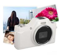 Digital Camera, Autofocus UHD 58MP 4K Vlogging Camera, 20X Zoom Point and Shoot Camera for Photography, Anti Shake Compact Camera with Flash (White)