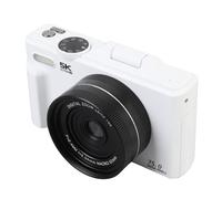 Digital Camera, Autofocus UHD 5K Vlogging Camera, 75MP 18X Digital Zoom 3 Inch Flip Screen WiFi Camera with Flash for Photography and Video, for Teens Adult Beginner (Black) (White)