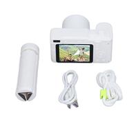 Digital Camera Autofocus Vlogging Camera 2.4in IPS Screen 8X Zoom High Definition Front Rear Dual Lens Compact Travel Camera for Photography Hiking Outdoor Adventures (White)