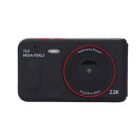 Digital Camera Camcorder Video Camera 72MP 2.5K 16x Zoom Auto Focus Anti Shake 2.4 Inch Screen Portable Compact with Multi Axis Stabilization for Travel Students Vlogging (Black)