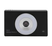 Digital Camera, Camera for Kids with Fill Light 4K HD Retro CCD 8X Zoom Digital Camera for Children Camera for Students Teens Boys Girls Seniors (BLACK)