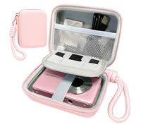 Digital Camera Case Compatible with VAHOIALD FHD 1080P/ for CAMKORY Digital Point and Shoot/for KODAK PIXPRO FZ45-BK 16MP Vlogging/for IWEUKJLO/for Nsoela, Holder for SD Card More (Pink)